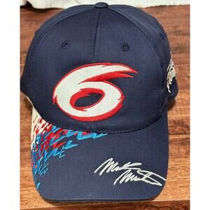 NASCAR Hat Cap Mark Martin Signature Big 6 Logo Roush Racing Valvoline Snapback
